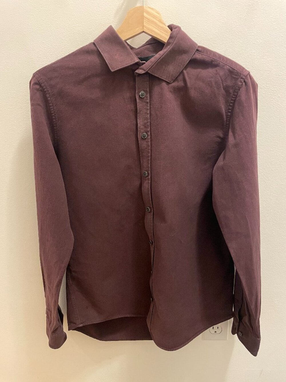 Casual Friday Burgundy Button-Down
